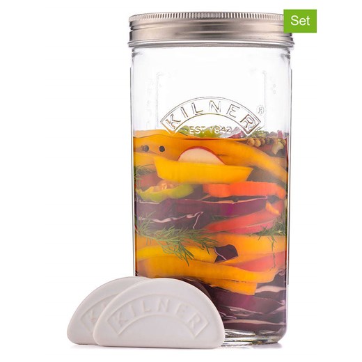 Kilner 5-częściowy zestaw do fermentacji - 1 l ze sklepu Limango Polska w kategorii Pojemniki kuchenne - zdjęcie 179225956