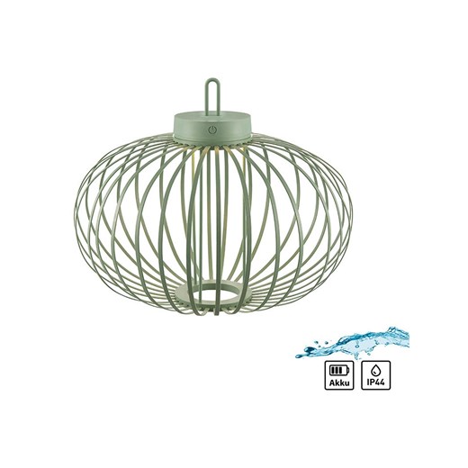 Just Light Lampa wisząca LED &quot;Akuba&quot; w kolorze zielonym - wys. 37 x Ø 46 cm ze sklepu Limango Polska w kategorii Lampy wiszące - zdjęcie 179226126