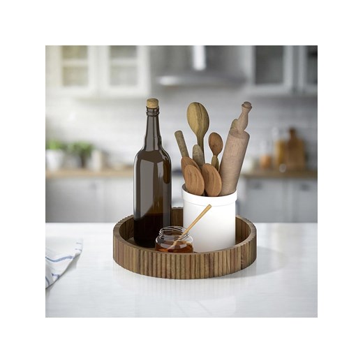 Wenko Taca obrotowa w kolorze jasnobrązowym - Ø 29,5 cm Wenko onesize okazyjna cena Limango Polska