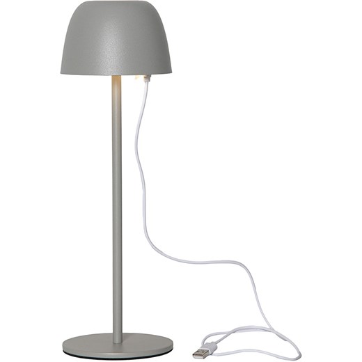STAR Trading Lampa stołowa LED &quot;Ronda&quot; w kolorze szarym - wys. 34,5 x Ø 11 cm ze sklepu Limango Polska w kategorii Lampy stołowe - zdjęcie 179226326