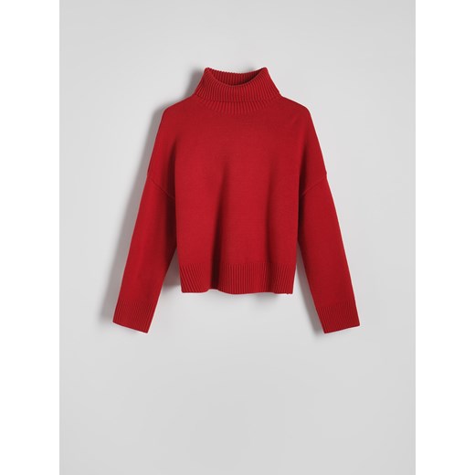 Reserved - Sweter oversize - czerwony ze sklepu Reserved w kategorii Swetry damskie - zdjęcie 179226956