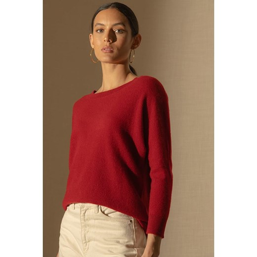 Perfect Cashmere Kaszmirowy sweter &quot;Molly&quot; w kolorze czerwonym Perfect Cashmere S okazyjna cena Limango Polska