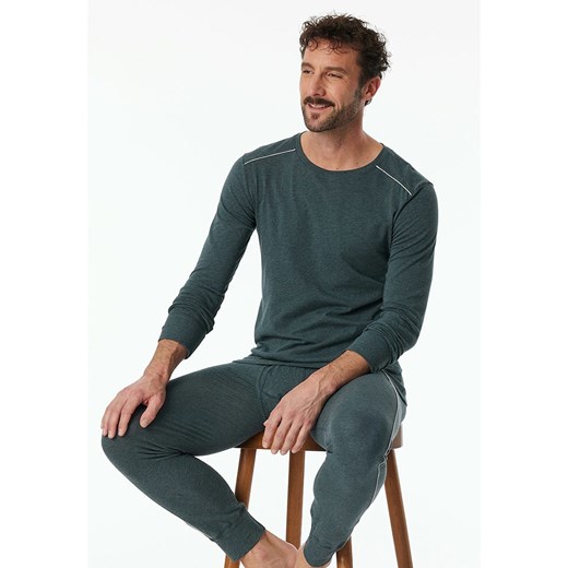 Schiesser Koszulka piżamowa w kolorze antracytowym ze sklepu Limango Polska w kategorii Piżamy męskie - zdjęcie 179228419