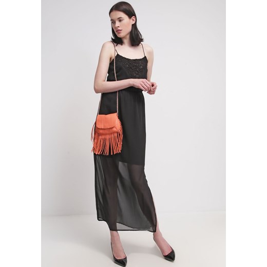 Vero Moda VMSU Długa sukienka black zalando szary bez wzorów/nadruków