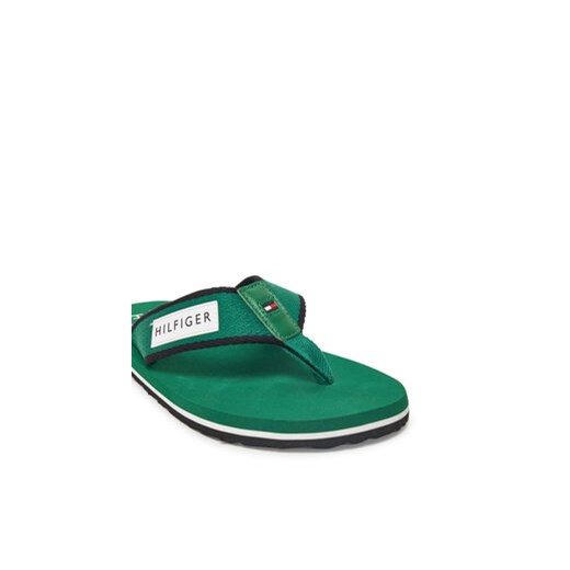 Tommy Hilfiger Japonki Patch Hilfiger Beach Sandal FM0FM05435 Zielony Tommy Hilfiger 41 MODIVO
