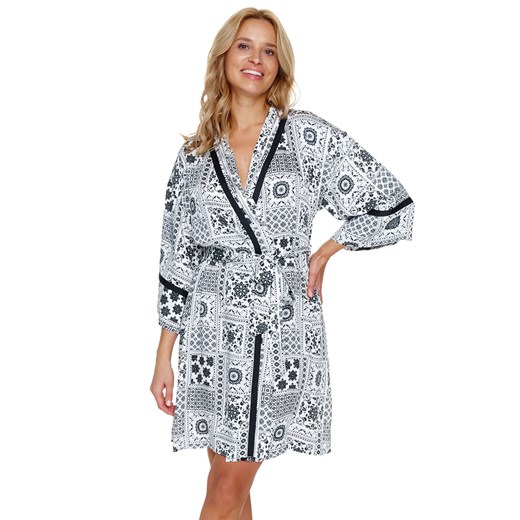 Szlafrok Doctor Nap SWW.7258 bandana ze sklepu kontri.pl w kategorii Szlafroki damskie - zdjęcie 179229529