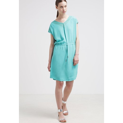 Selected Femme SFPOSH Sukienka letnia aqua green zalando turkusowy krótkie