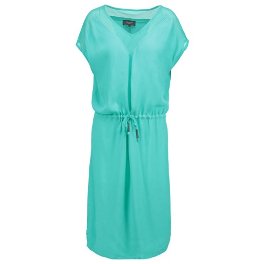 Selected Femme SFPOSH Sukienka letnia aqua green zalando turkusowy abstrakcyjne wzory