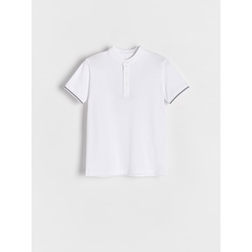 Reserved - T-shirt polo - biały ze sklepu Reserved w kategorii T-shirty chłopięce - zdjęcie 179230429