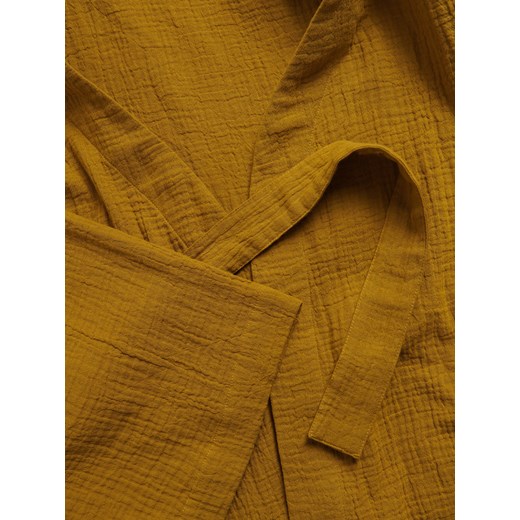 Reserved - Muślinowa sukienka kimono - oliwkowy Reserved S Reserved