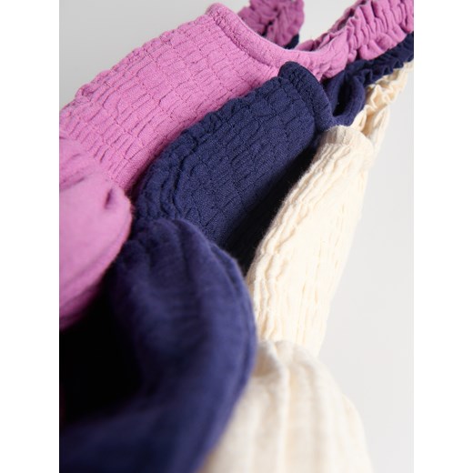 Reserved - Muślinowa sukienka na ramiączkach - złamana biel Reserved M Reserved