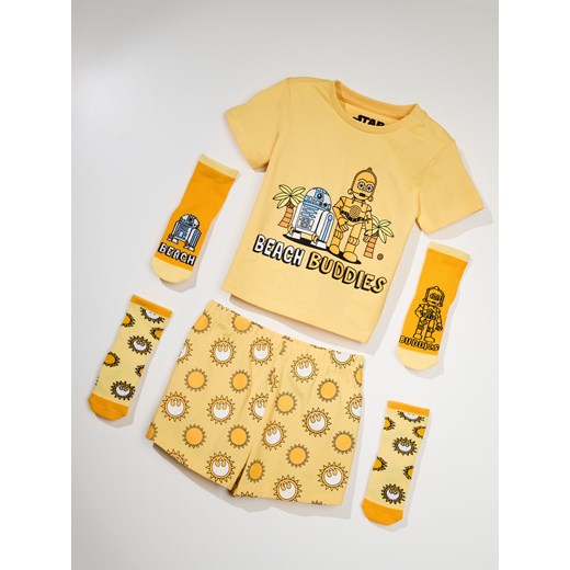 Sinsay - Piżama dwuczęściowa Star Wars - żółty Sinsay 80 Sinsay