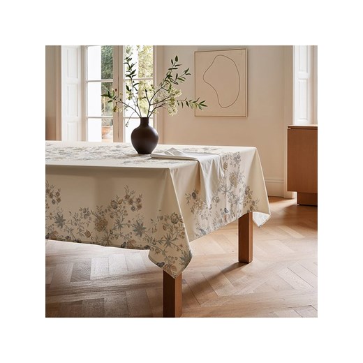Mint Rugs Obrus &quot;Floral Deva&quot; w kolorze kremowo-niebieskim ze sklepu Limango Polska w kategorii Obrusy i bieżniki - zdjęcie 179233427