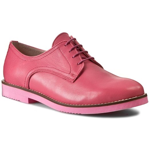 Oxfordy TAMARIS - 1-23218-34 Pink 510 eobuwie-pl rozowy Półbuty damskie płaskie