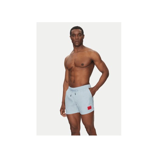 HUGO Szorty kąpielowe Dominica 50493450 Błękitny Regular Fit S MODIVO