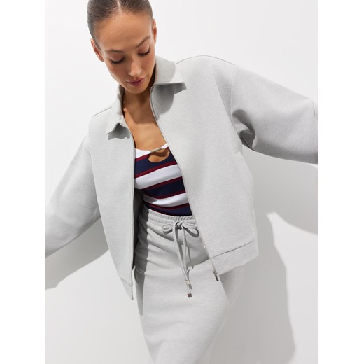 Mohito - Dzianinowa spódnica midi - szary ze sklepu Mohito w kategorii Spódnice - zdjęcie 179236979