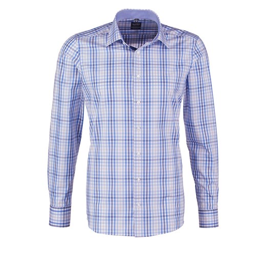 Olymp Level 5 BODY FIT Koszula biznesowa blau zalando niebieski abstrakcyjne wzory