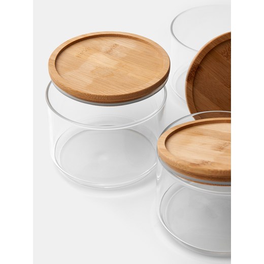 Sinsay - Pojemniki do przechowywania 3 pack - beżowy Sinsay One Size Sinsay