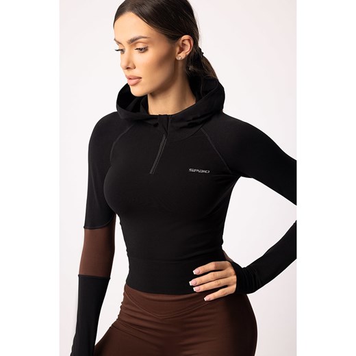 Spaio Bluza sportowa &quot;Adapt&quot; w kolorze czarno-brązowym ze sklepu Limango Polska w kategorii Bluzki damskie - zdjęcie 179244145