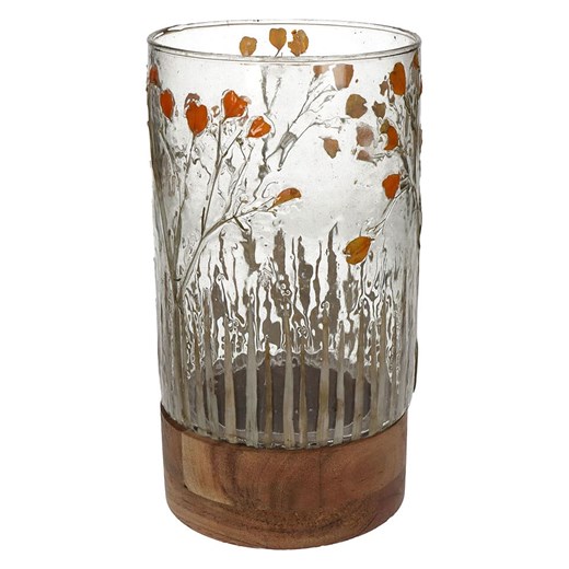 Kersten Świecznik &quot;Dried Flowers&quot; - wys. 25 x Ø 13 cm ze sklepu Limango Polska w kategorii Świeczniki - zdjęcie 179244565