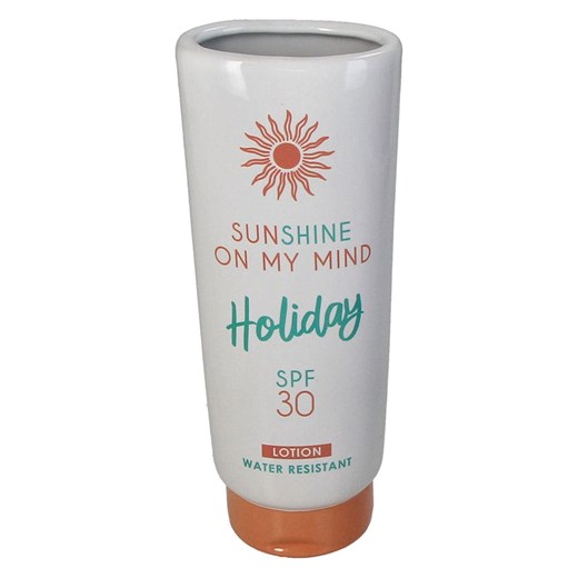 Kersten Wazon &quot;Sunscreen&quot; w kolorze białym - 8 x 21 x 7 cm ze sklepu Limango Polska w kategorii Wazony - zdjęcie 179244576