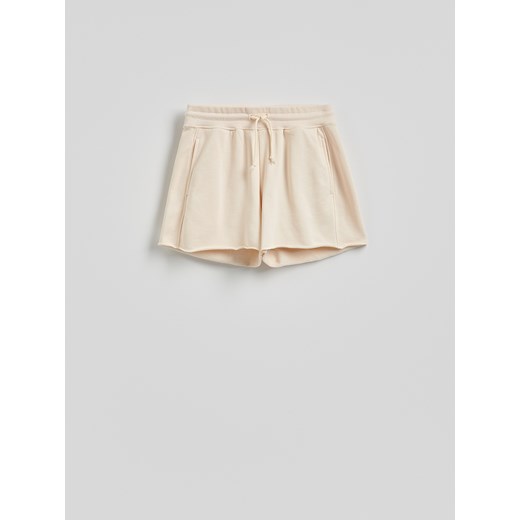 Reserved - Dresowe szorty - jasnożółty Reserved XL Reserved