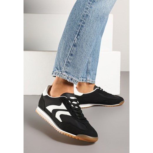 Czarne Sneakersy w Stylu Tenisówek Julirelle ze sklepu born2be.pl w kategorii Buty sportowe damskie - zdjęcie 179246377