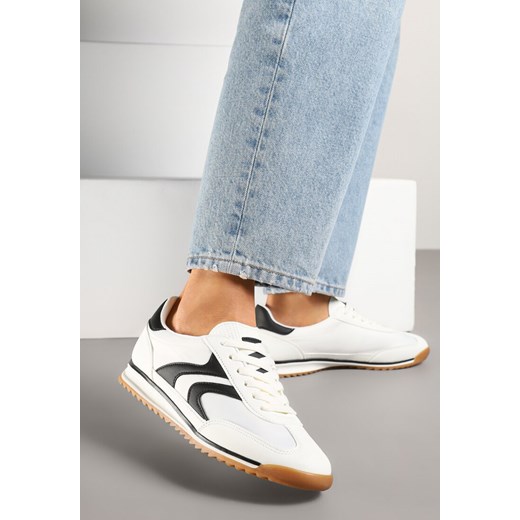 Białe Sneakersy w Stylu Tenisówek Julirelle ze sklepu born2be.pl w kategorii Buty sportowe damskie - zdjęcie 179248729