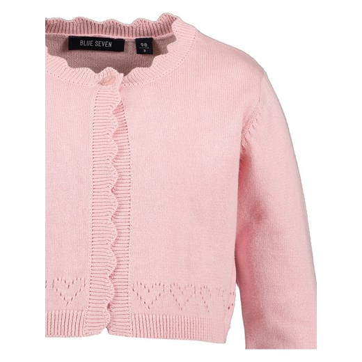 Sweter dziewczęcy różowy BLUE SEVEN bawełniany 