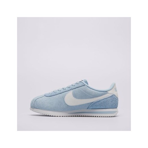 Buty sportowe damskie niebieskie Nike cortez na wiosnę płaskie sznurowane 