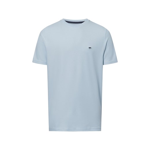Fynch-Hatton Koszulka męska Mężczyźni Bawełna jasnoniebieski jednolity ze sklepu vangraaf w kategorii T-shirty męskie - zdjęcie 179249816