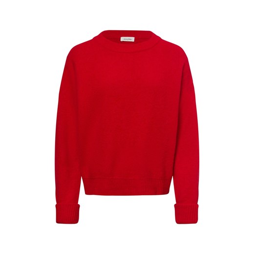 american vintage Damski sweter z dzianiny z zawartością alpaki - Vito Kobiety czerwony jednolity ze sklepu vangraaf w kategorii Swetry damskie - zdjęcie 179249818