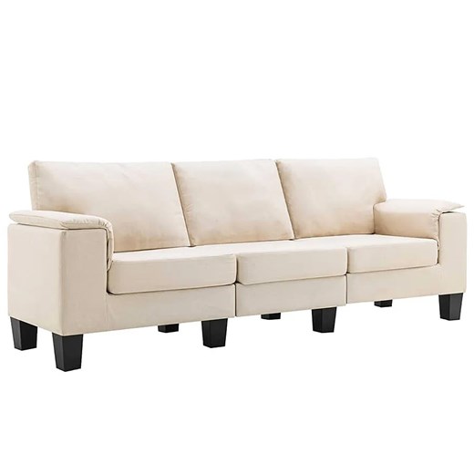 Trzyosobowa ekskluzywna kremowa sofa - Ezof 3Q ze sklepu Edinos.pl w kategorii Sofy i kanapy - zdjęcie 179251569