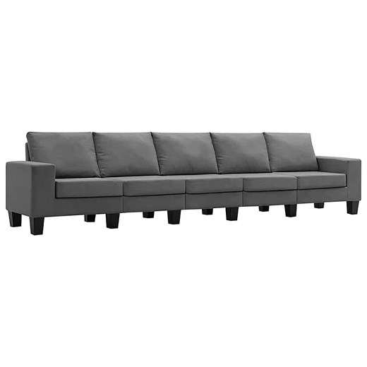 Ponadczasowa 5-osobowa ciemnoszara sofa - Magnex 5Q ze sklepu Edinos.pl w kategorii Sofy i kanapy - zdjęcie 179251819