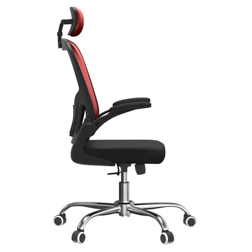 Czerwony fotel obrotowy do biurka - Sefilo Elior One Size Edinos.pl