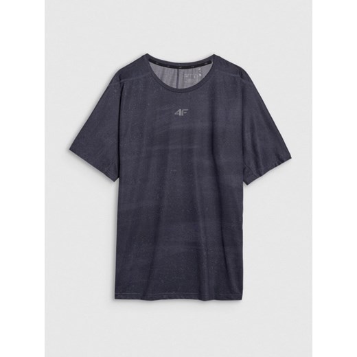 Męska koszulka kolarska 4F 4FWSS25TFTSM1286 - czarna ze sklepu Sportstylestory.com w kategorii T-shirty męskie - zdjęcie 179257267
