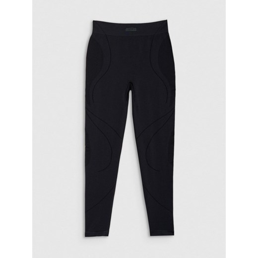 Damskie legginsy treningowe 4F 4FRSS25TFTIF390 - czarne ze sklepu Sportstylestory.com w kategorii Spodnie damskie - zdjęcie 179257328