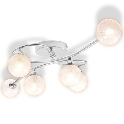 Srebrna lampa sufitowa do sypialni - EX21-Goździk ze sklepu Edinos.pl w kategorii Lampy sufitowe - zdjęcie 179258838