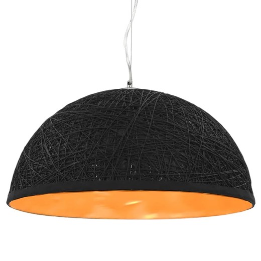Czarno-złota lampa wisząca w stylu boho - EX110-Farren ze sklepu Edinos.pl w kategorii Lampy wiszące - zdjęcie 179259019