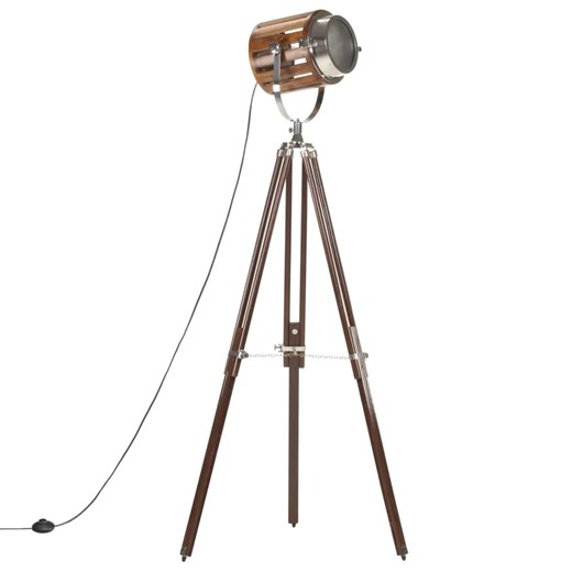 Lampa stojąca drewniana w stylu vintage - EX195-Erfis ze sklepu Edinos.pl w kategorii Lampy podłogowe - zdjęcie 179259206