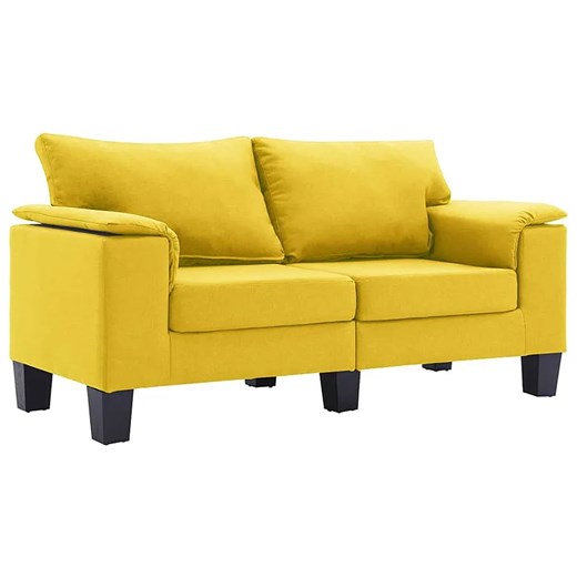 2-osobowa żółta sofa z podłokietnikami - Ezof 2Q ze sklepu Edinos.pl w kategorii Sofy i kanapy - zdjęcie 179259287