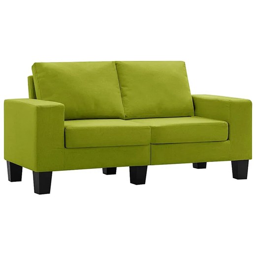 2-osobowa sofa zielona z podłokietnikami - Magnex 2Q ze sklepu Edinos.pl w kategorii Sofy i kanapy - zdjęcie 179259407