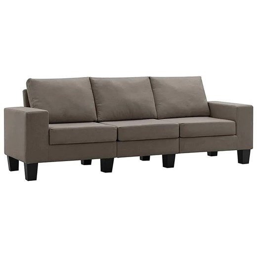 Ponadczasowa trzyosobowa sofa taupe - Magnex 3Q ze sklepu Edinos.pl w kategorii Sofy i kanapy - zdjęcie 179259456