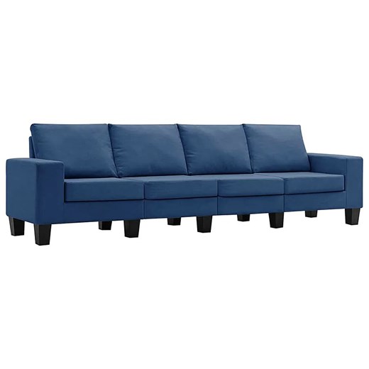 Ponadczasowa 4-osobowa niebieska sofa - Magnex 4Q ze sklepu Edinos.pl w kategorii Sofy i kanapy - zdjęcie 179259457