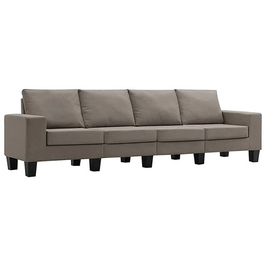Ponadczasowa 4-osobowa sofa taupe - Magnex 4Q ze sklepu Edinos.pl w kategorii Sofy i kanapy - zdjęcie 179259467