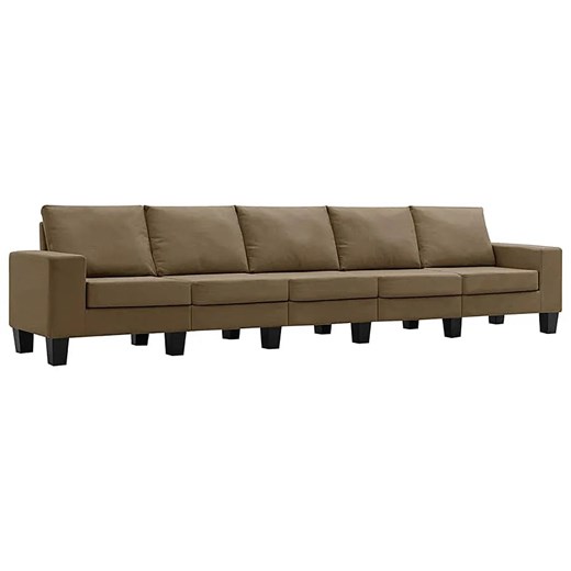 Ponadczasowa 5-osobowa brązowa sofa - Magnex 5Q ze sklepu Edinos.pl w kategorii Sofy i kanapy - zdjęcie 179259486