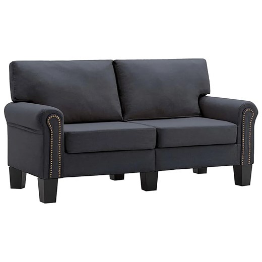 Luksusowa dwuosobowa sofa ciemnoszara - Dionas 2X ze sklepu Edinos.pl w kategorii Sofy i kanapy - zdjęcie 179259496