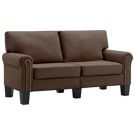 2-osobowa brązowa sofa - Dionas 2X ze sklepu Edinos.pl w kategorii Sofy i kanapy - zdjęcie 179259497