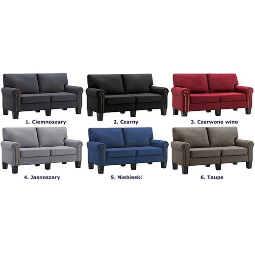 Luksusowa dwuosobowa sofa taupe - Alaia 2X Elior One Size Edinos.pl