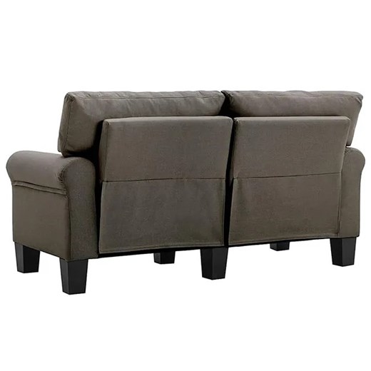 Luksusowa dwuosobowa sofa taupe - Alaia 2X Elior One Size Edinos.pl